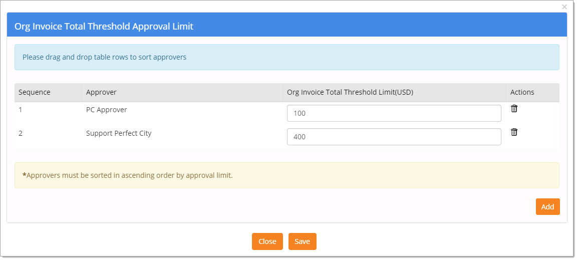 Invoice Segment Account Approver Workflow
